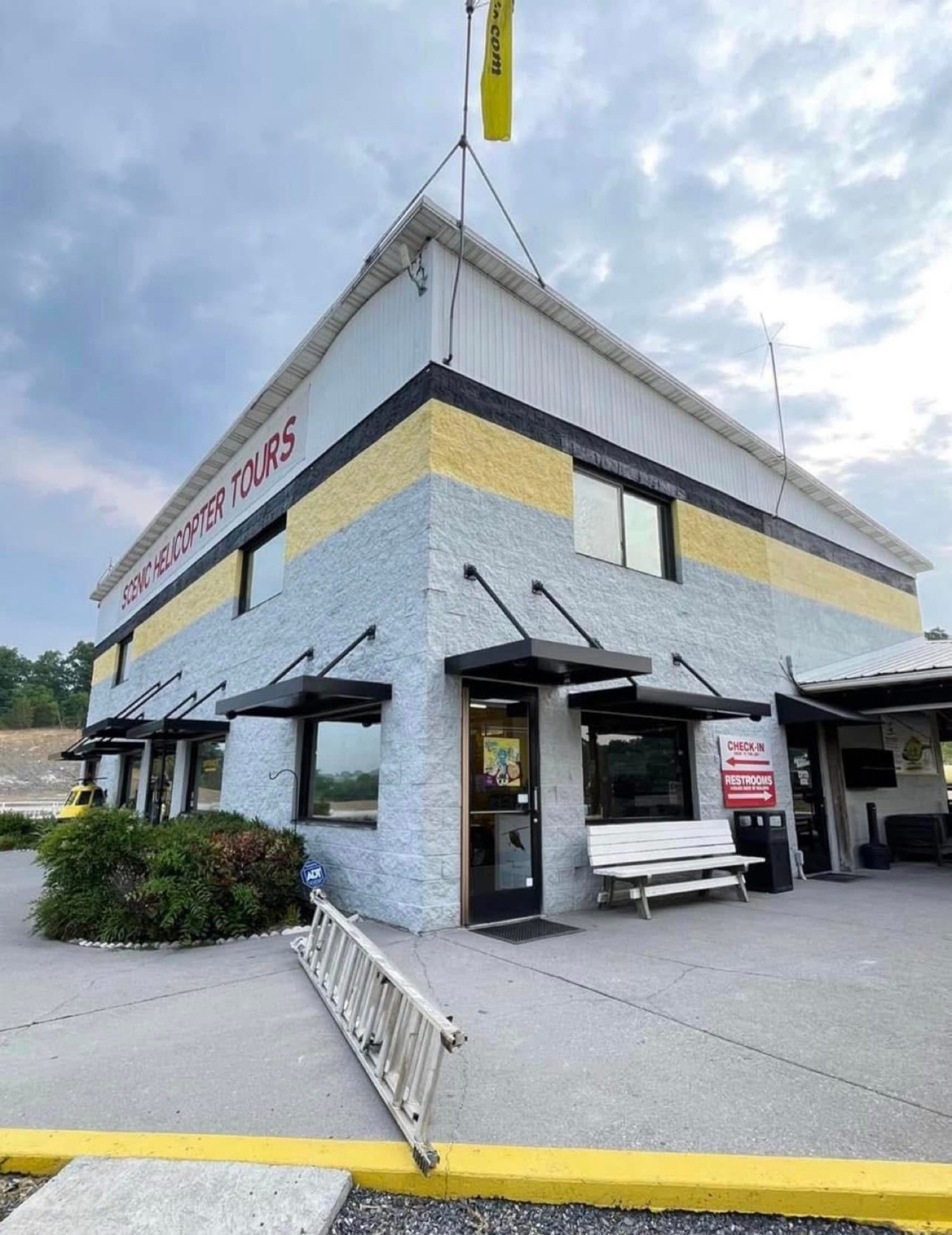 Tour office building before the repaint